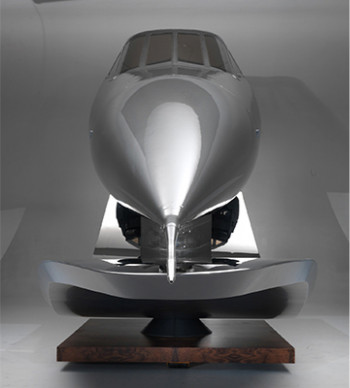 Artist Sebastian Conran, (ICON) Concorde Nose Cone sculpture, Photo courtesy of Orange Aero. Artist Sebastian Conran, (ICON) Concorde Nose Cone sculpture, Photo courtesy of Orange Aero.