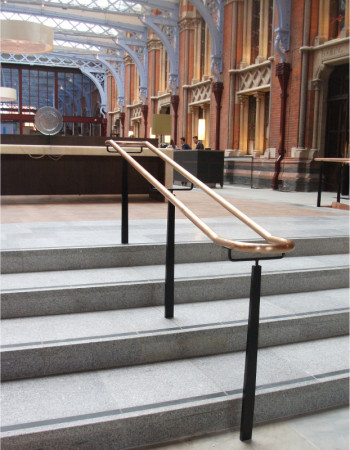 Bronze Handrail, Paddington station, Clarke Construction, Photo courtesy of Clarke construction. Bronze Handrail, Paddington station, Clarke Construction, Photo courtesy of Clarke construction.