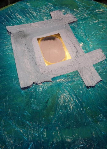 Preparing surface for gold plating, Photo HGMP Preparing surface for gold plating, Photo HGMP